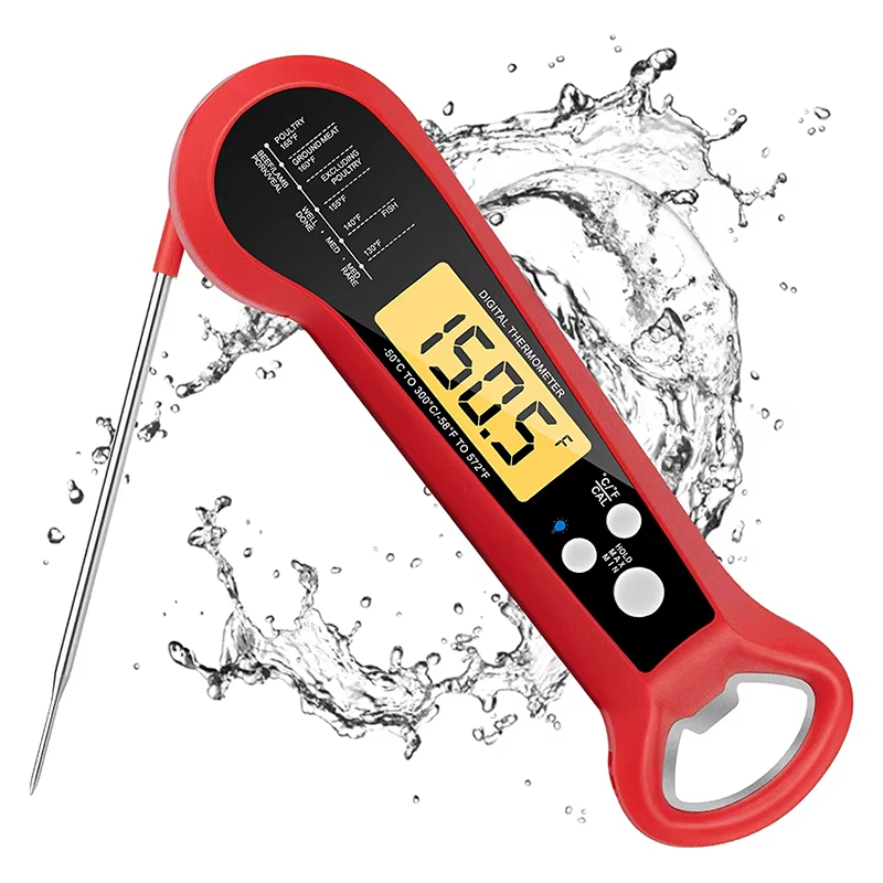 Instant Read Thermometer - LMETJMA Digitale vleesthermometer Direct afleesbare vleesthermometer