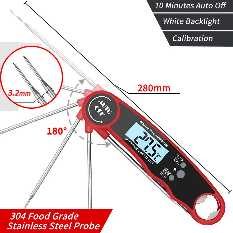 Instant Read Thermometer - Keukengereedschap Digitale voedselthermometer voor koken en