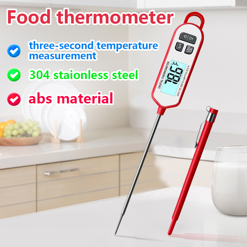 Instant Read Thermometer - Digitale vleesthermometer Direct afleesbaar display met