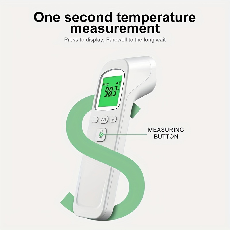 Instant Read Thermometer - Contactloze infraroodthermometer of vingertop-pulsoximeter, draagbare, snel