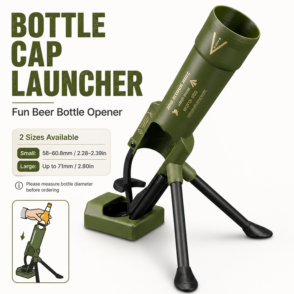 Kitchen Gadgets Novelty - Creatieve bierflesopener in 2 maten, originele