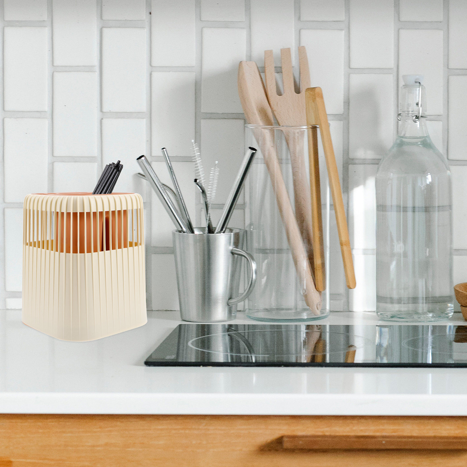 Draaibaar bestekrek met afwate - Kitchen Utensil Holder recensie en prijs