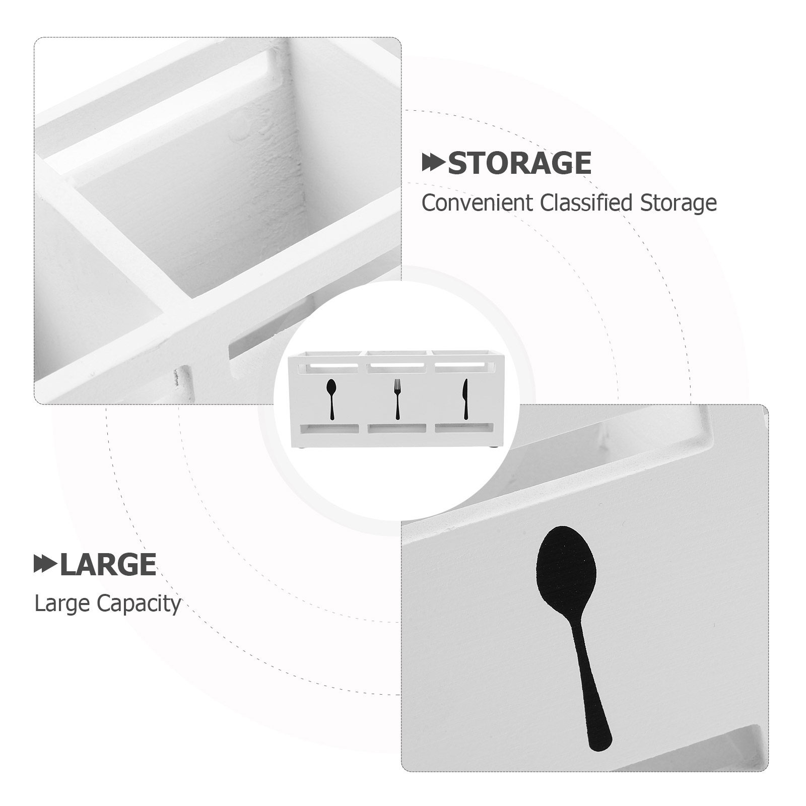 Elegante houten bestekhouder m - Kitchen Utensil Holder recensie en prijs