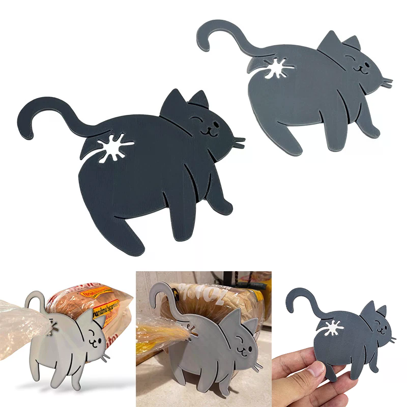 3D Kat Butt Brood Tas Clip Sna - Kitchen Gadgets Novelty recensie en prijs