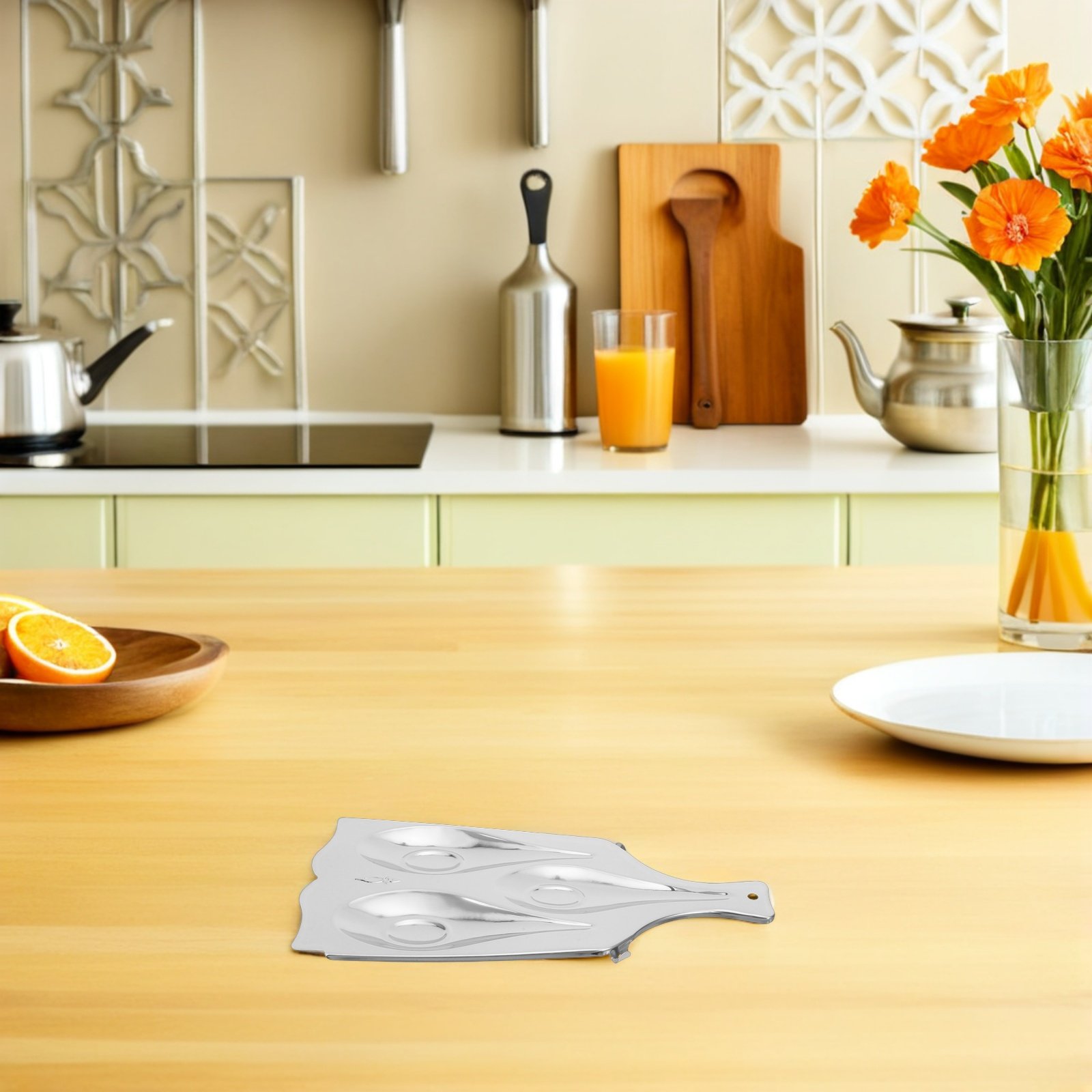 Roestvrijstalen lepelsteun met - Kitchen Utensil Holder recensie en prijs