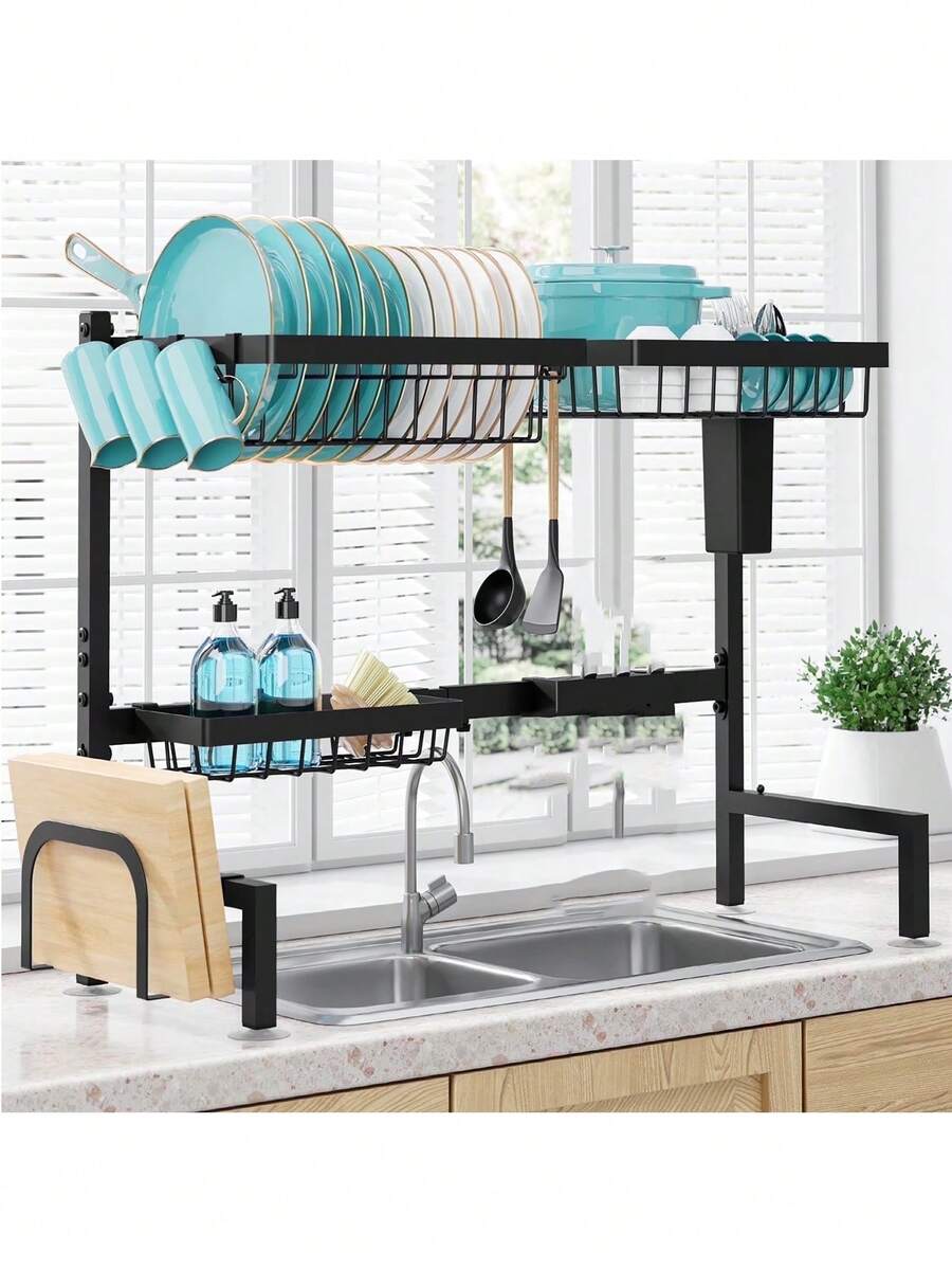 Afwasrek - 2-laags ruimtebespa - Kitchen Utensil Holder recensie en prijs