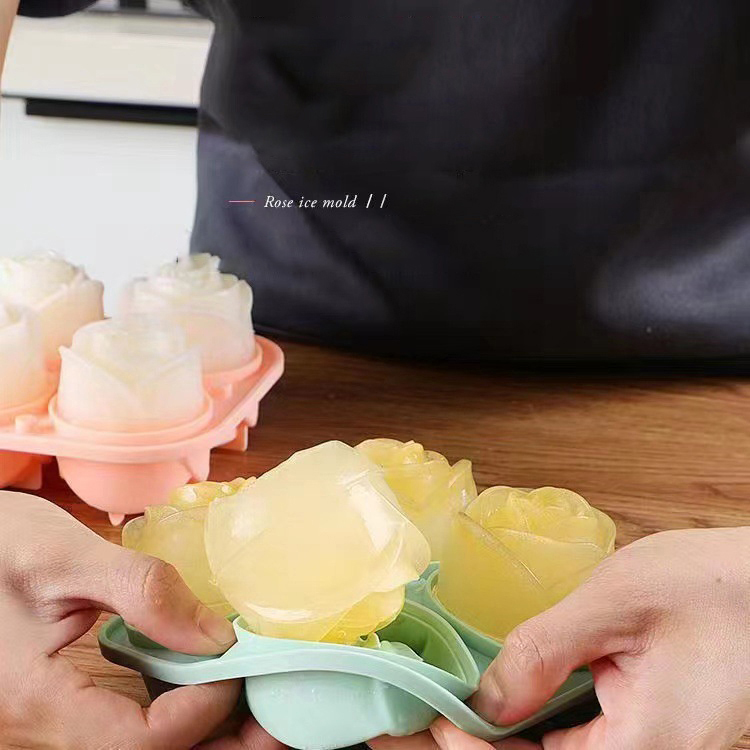 3D Rose Ice Mallen 4 Gaten Ijs - Kitchen Utensil Holder recensie en prijs
