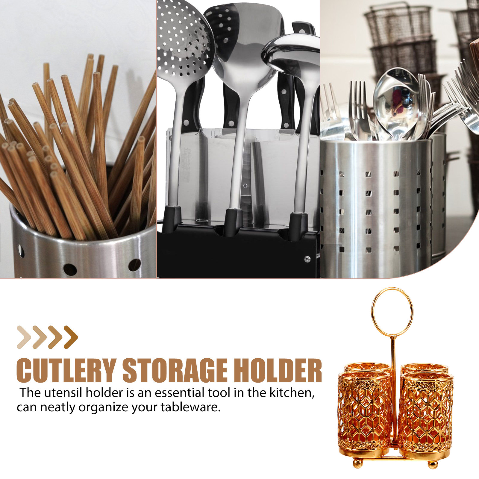 Bestekopberghouder Grote capac - Kitchen Utensil Holder recensie en prijs