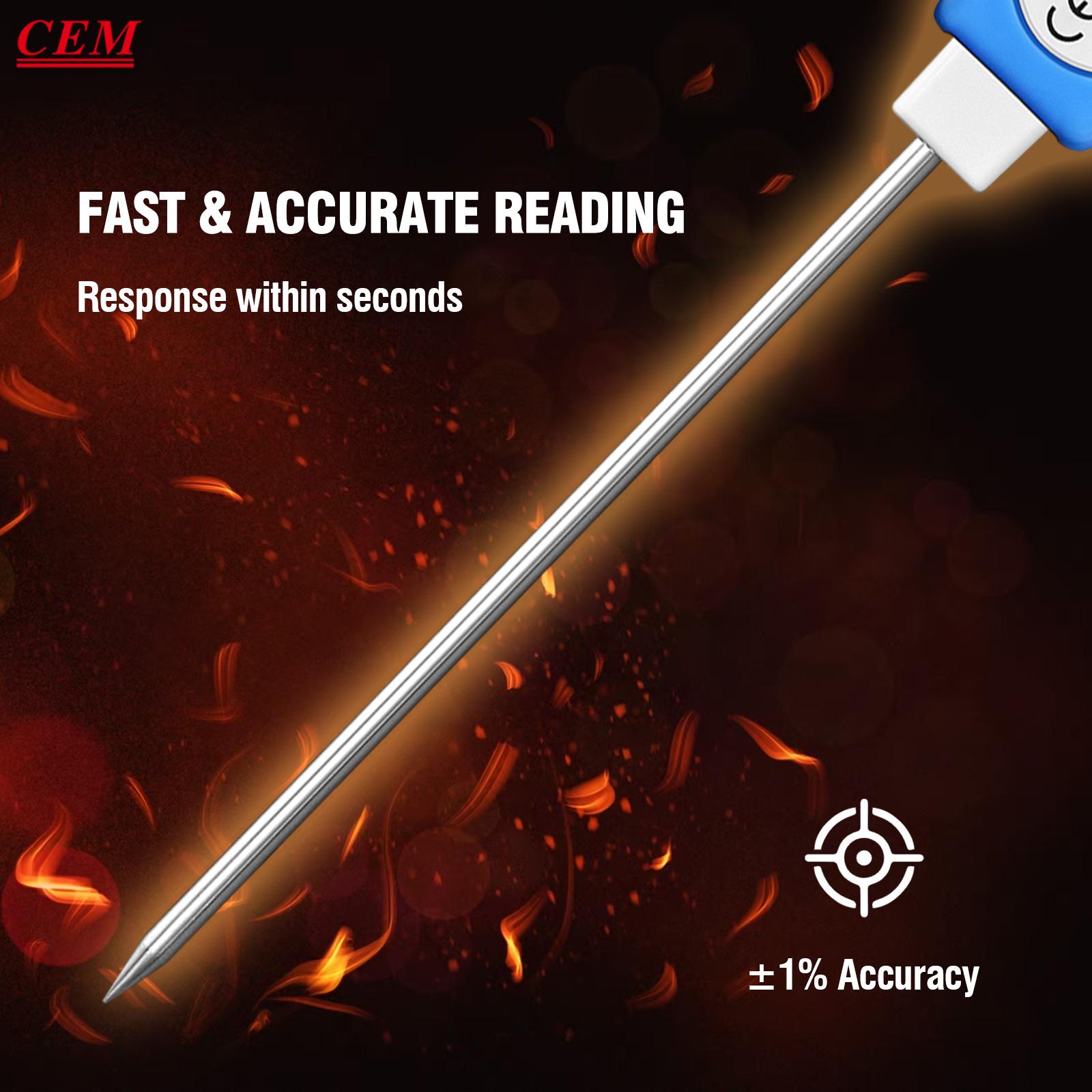 CEM vleesthermometer digitaal, - Instant Read Thermometer recensie en prijs