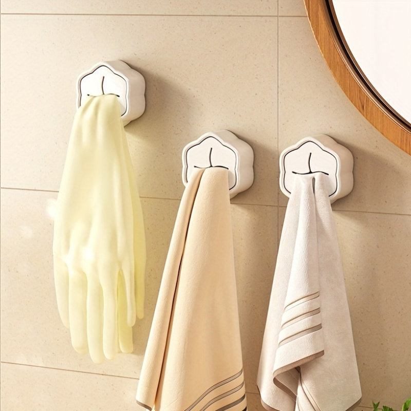 6 STKS Zelfklevende handdoekho - Kitchen Utensil Holder recensie en prijs