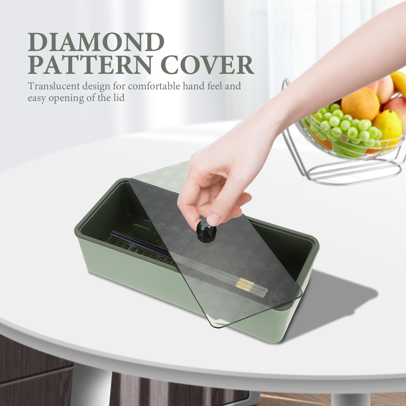 Stofdichte bestekdoos Plastic  - Kitchen Utensil Holder recensie en prijs
