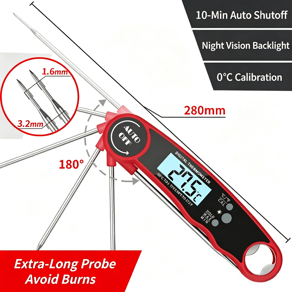 Digitale vleesthermometer – di - Instant Read Thermometer recensie en prijs